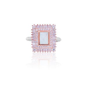 Glamour White Silver 925 Ring