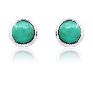 Aashni Turquoise Green Silver 925 Earring