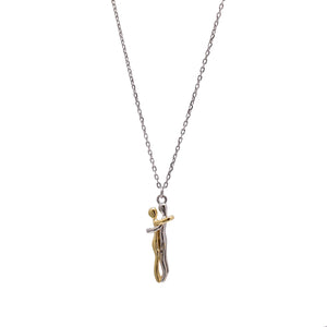 Couple Silver & Gold Silver 925 Chain